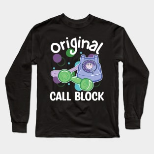 Original Call Block Kawaii Phone Long Sleeve T-Shirt